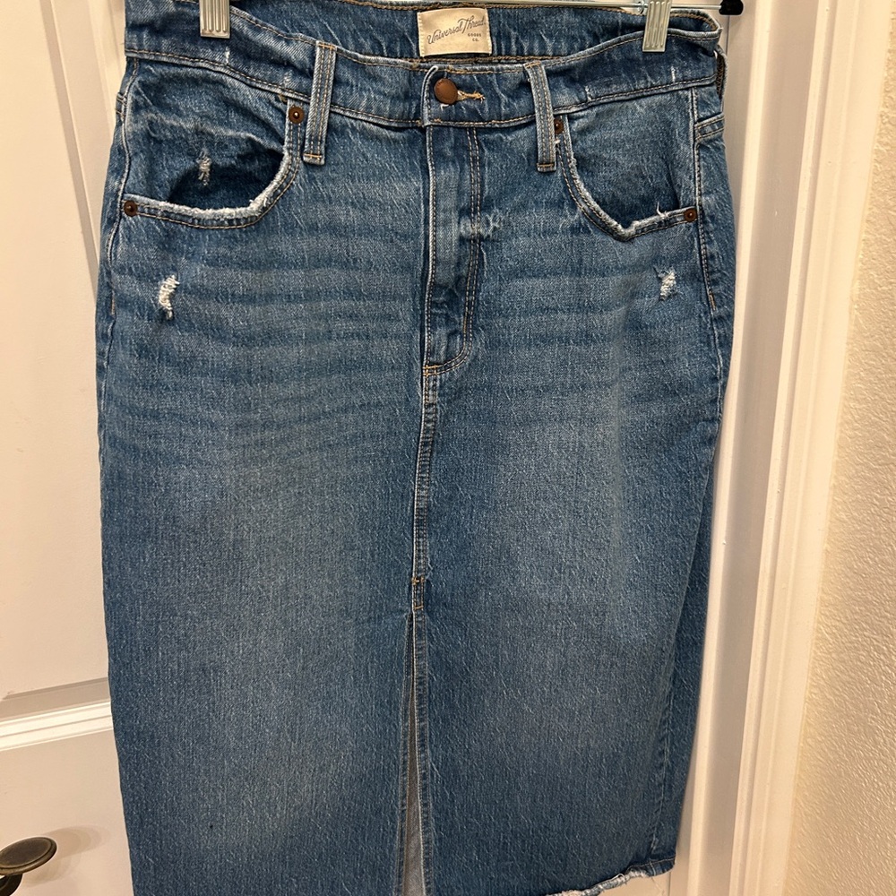 Target Denim Midi Skirt